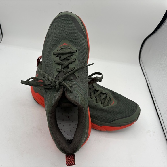 Hoka Challenger Men’s 10.5 ATR 6 1106510 Green Orange Trail Running No Insoles - Picture 14 of 14